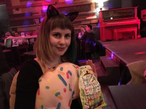 My second place costume, a few days after my week spent in jammies with greasy hair.